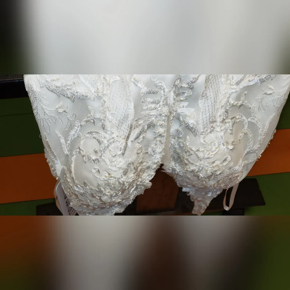 Nina Canacci Ivory Embroidered Wedding Dress - Picture 14 of 15